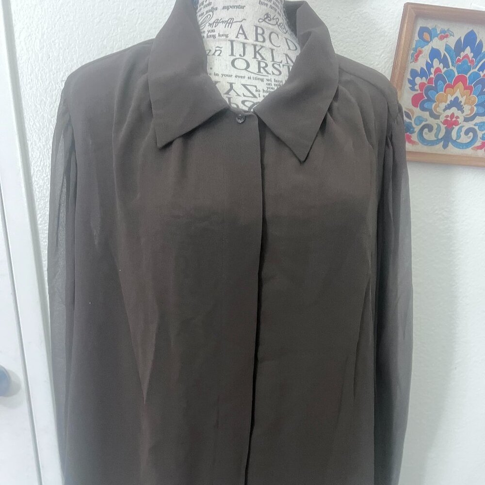 NWT Calvin Klein Chiffon Blouse